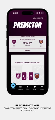 Official Burnley FC App screenshot