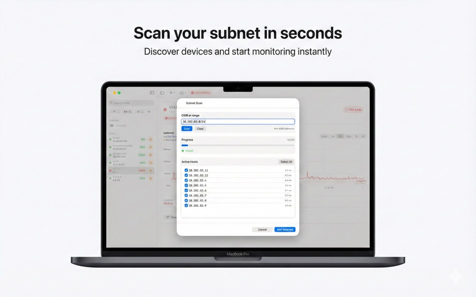 #6. NetPingMonitor (macOS) Göre: Vladimir Chemeris