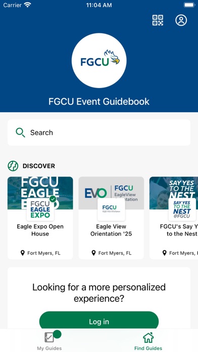 FGCU Event Guidebook Screenshot