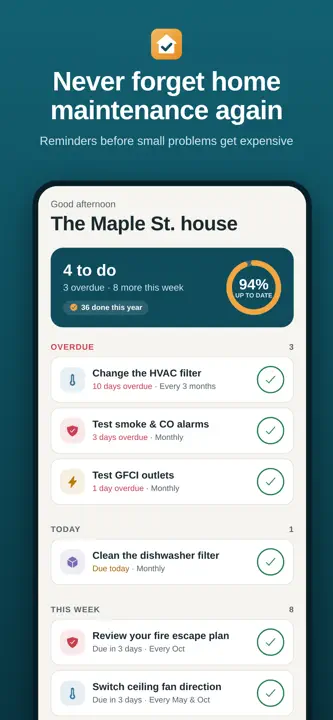 HomeRounds: Home Maintenance screenshot 1