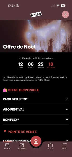 Paléo Festival Nyon 2026 iPhone screenshot 2