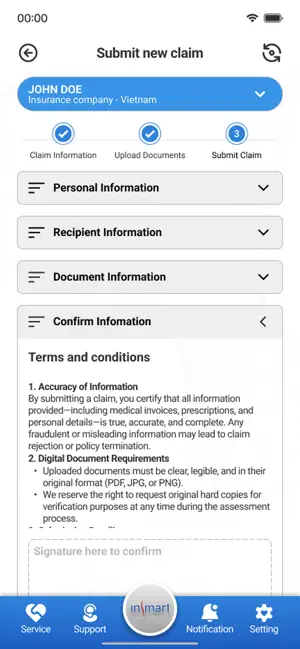 Insmart iPhone screenshot 2