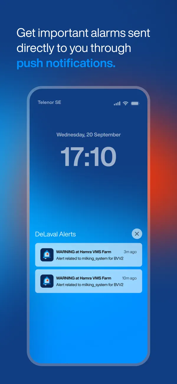 Screenshot #3 pour DeLaval Alerts