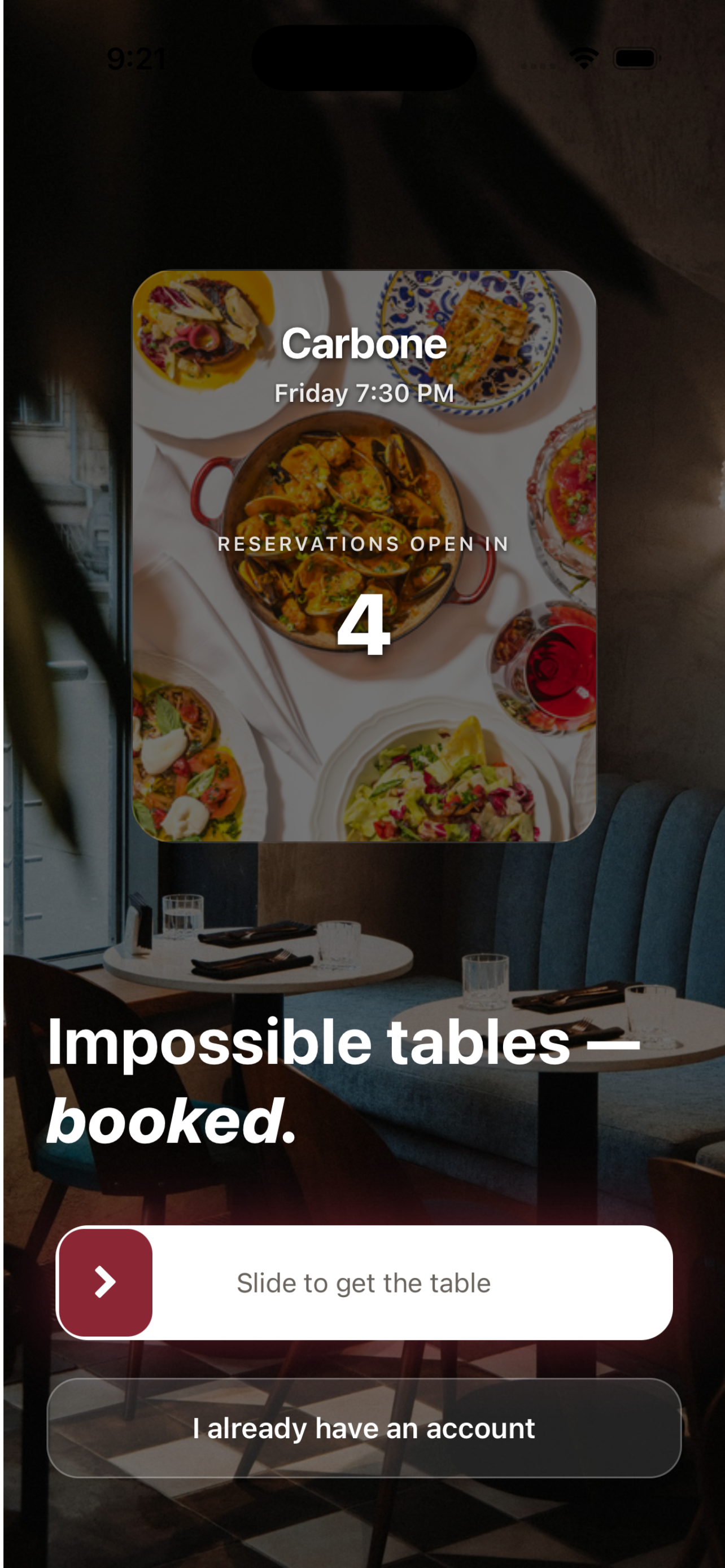 Snag Reservations