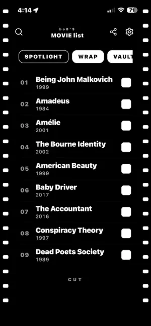 my FILM journal screenshot 3