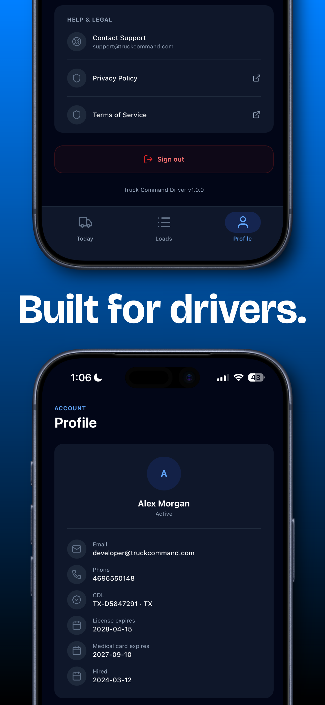 Truck Command Driver