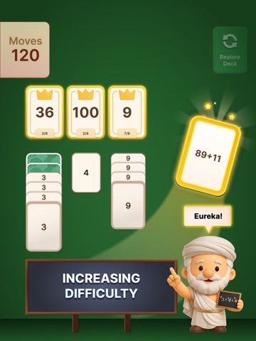Math Solitaire - Number Puzzle iPad screenshot