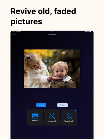 Blurry Photo Fixer. iPad screenshot