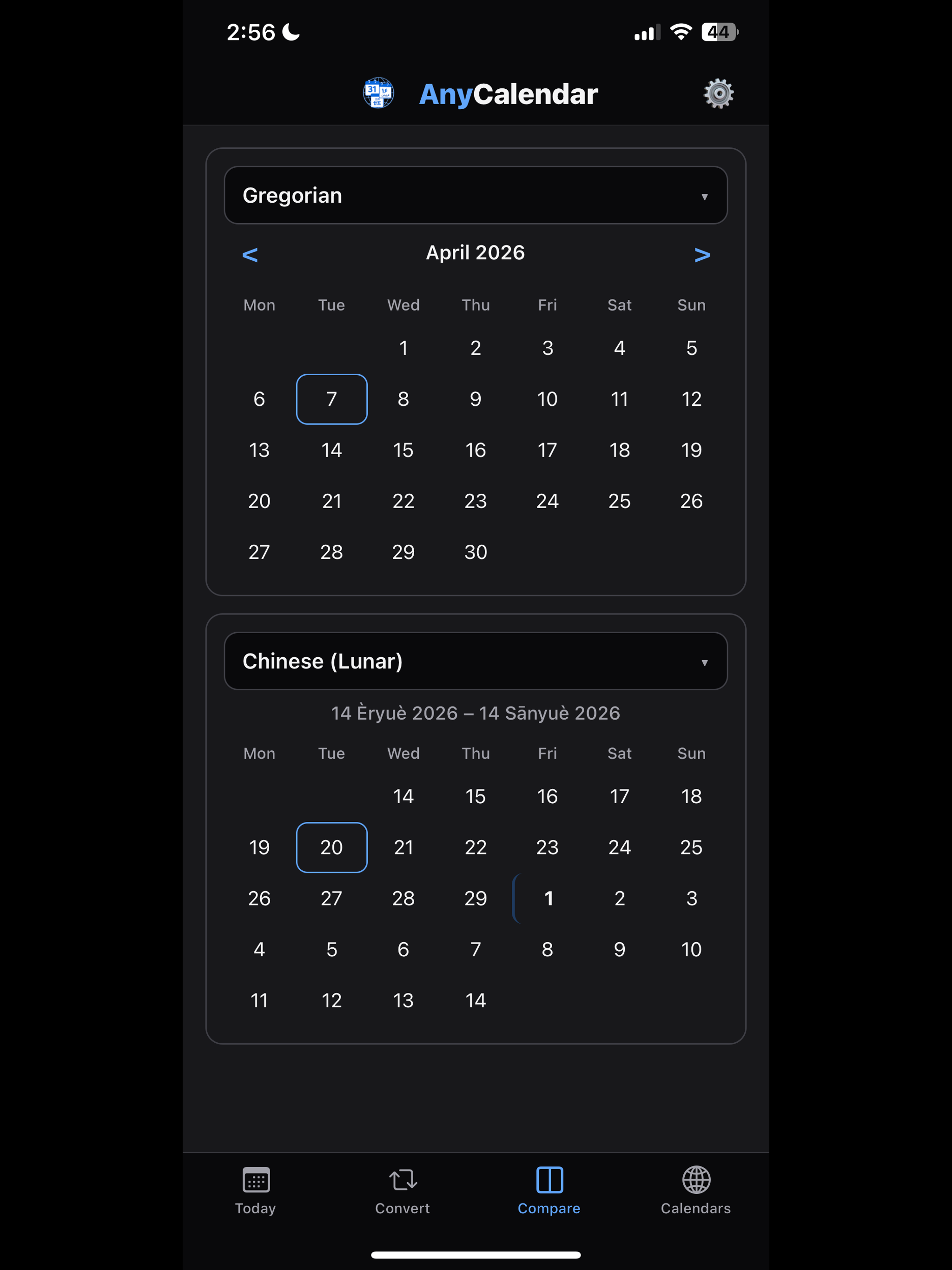 AnyCalendar
