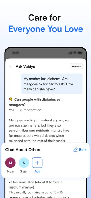 Vaidya AI iPhone screenshot 1