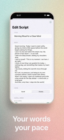 The Self Recording App screenshot