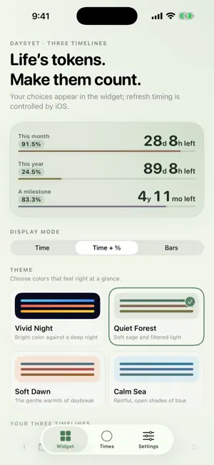 DaysYet: Life & Time Countdown screenshot 2