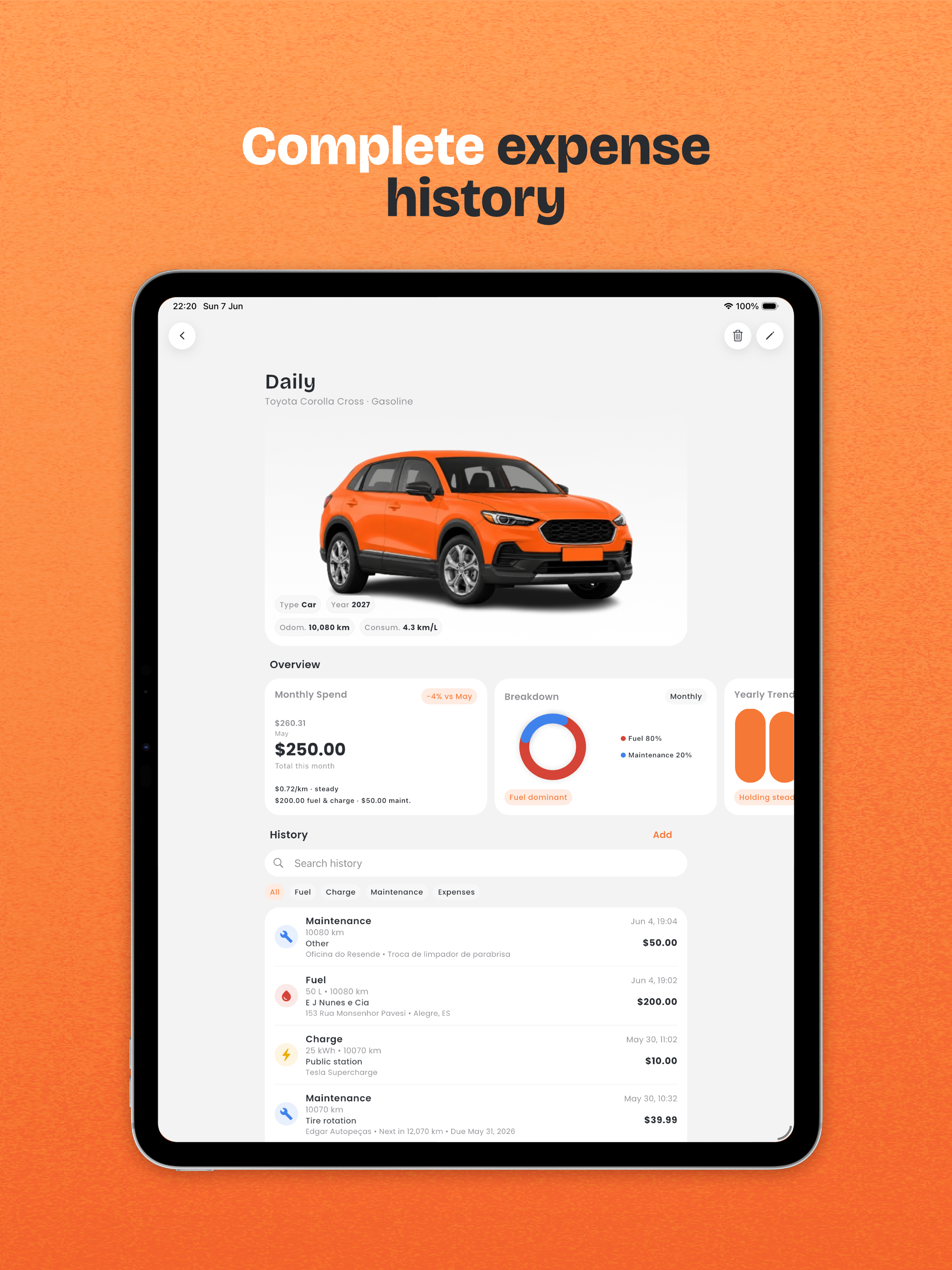 Veylo - Vehicle Costs screenshot 9