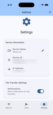 Aedove screenshot