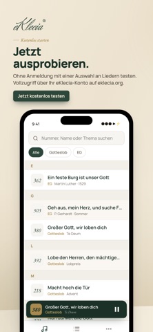 eKlecia Kirchenorgel iPhone screenshot