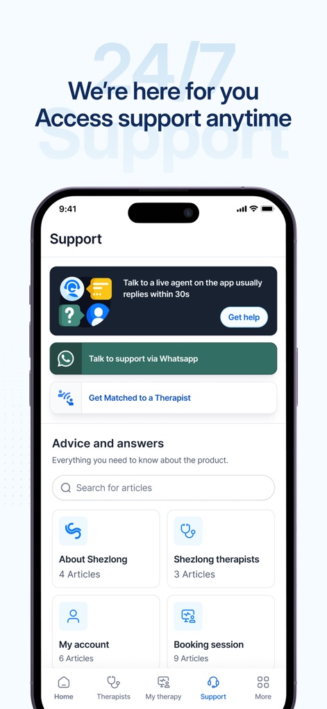Shezlong | Online Therapy - Medical App | MWM