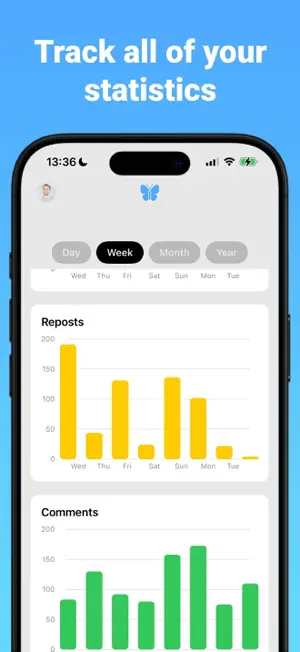 GoBlue, analytics for Bluesky screenshot 3