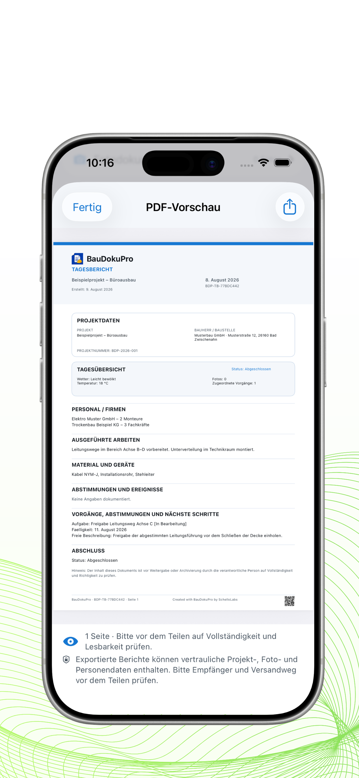 BauDokuPro|tokolle screenshot 7