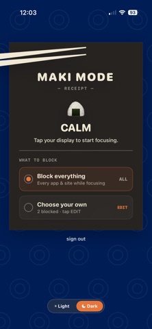Maki Mode screenshot