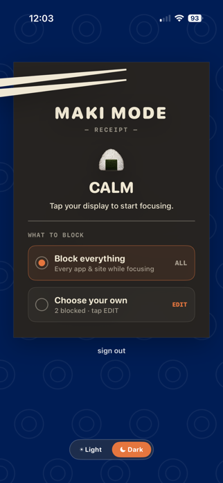 Maki Mode Screenshot 1 of 4
