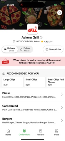 Askern Grill. Screenshot 2 of 4