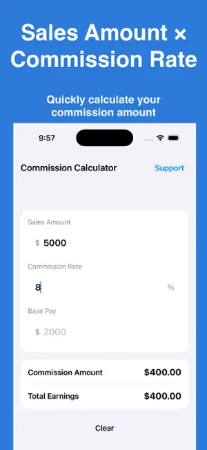 Simple Commission Calculator screenshot 2
