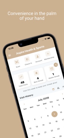 Aspire Health &amp; Sports iPhone screenshot