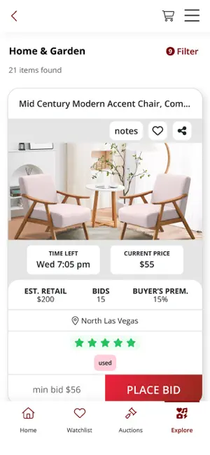 Nellis Auction screenshot 4