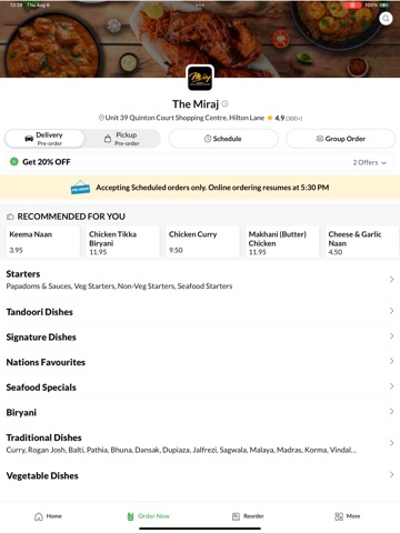 The Miraj iPad screenshot