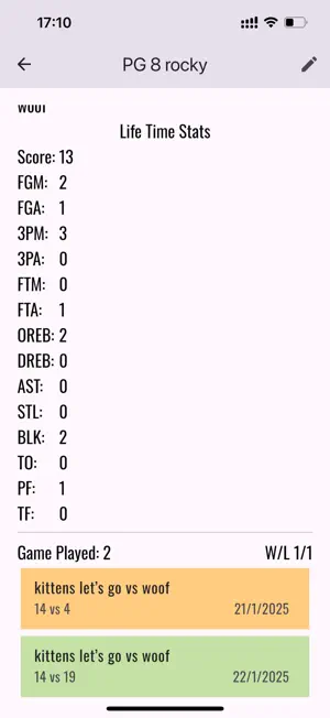 BallStats - Your Game Stats screenshot 1