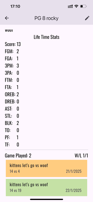 BallStats - Your Game Stats Screenshot 1 of 8