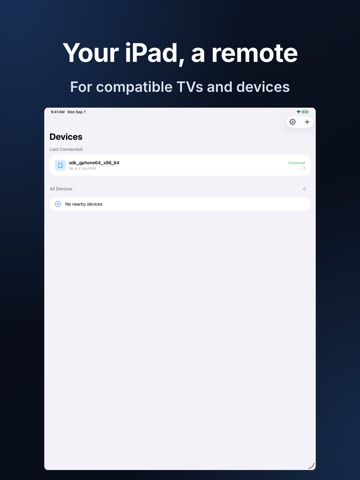 DevRemote: TV Control iPad screenshot 1