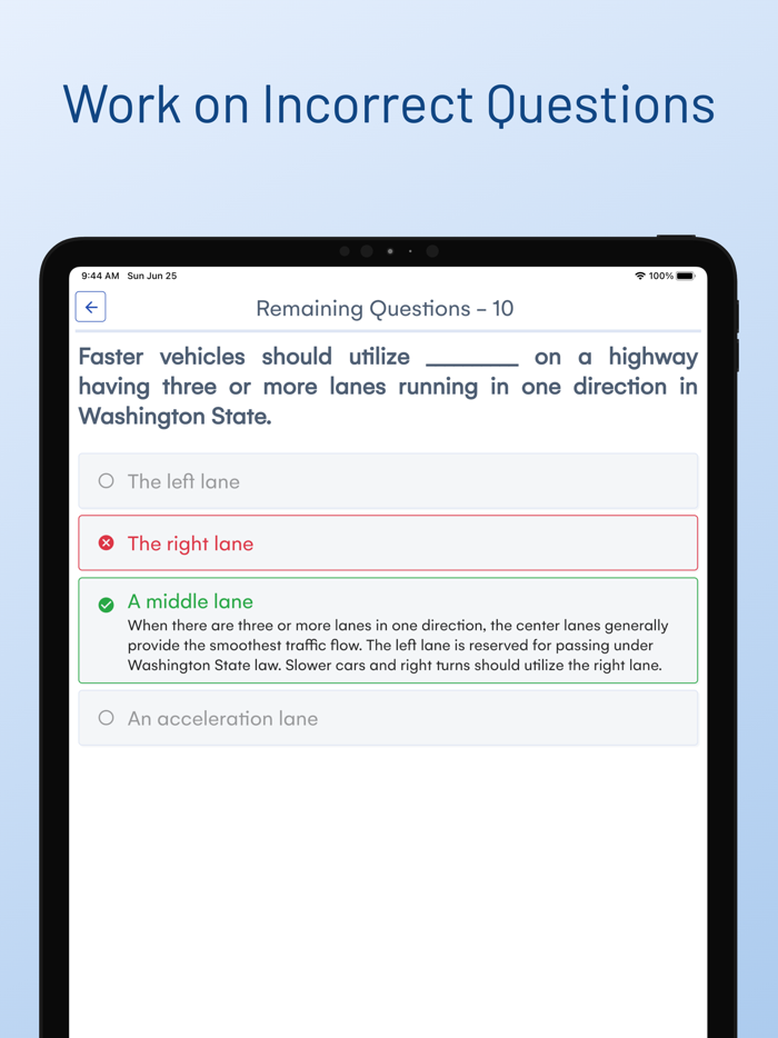 Washington DOL Learners Test