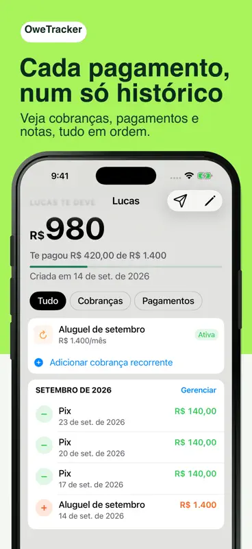 Quem Me Deve - OweTracker screenshot 5 of 6