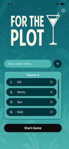 For The Plot - A party game iPhone screenshot