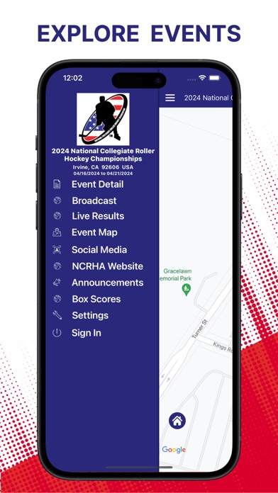 NCRHA Collegiate Roller Hockey Screenshot
