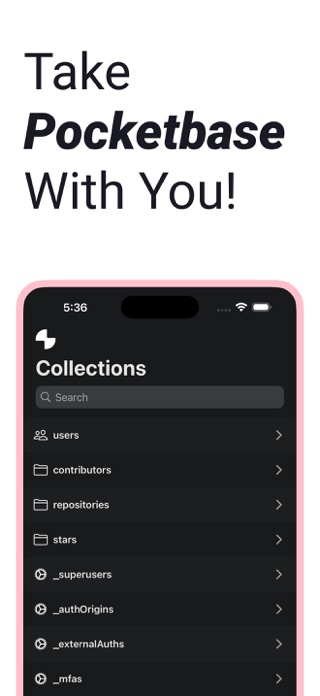 Pocketbase Mobile — POK Screenshot 1 of 5
