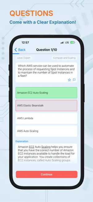 AWS Knowledge Test screenshot 3