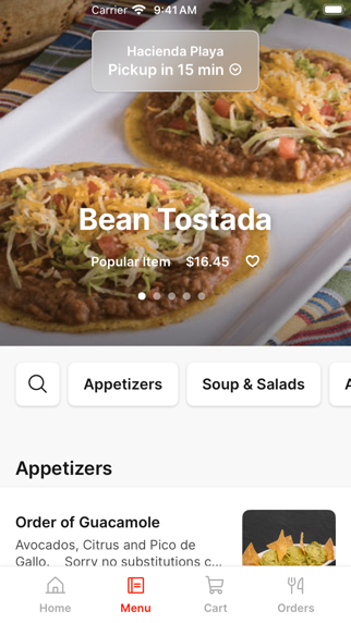Hacienda Del Rey iPhone screenshot 2 - Food & Drink app
