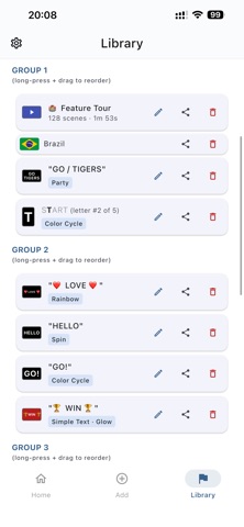 FanScreen: Flags, Text, Colors screenshot