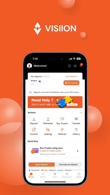 Visiion Buy Bitcoin Crypto ETH