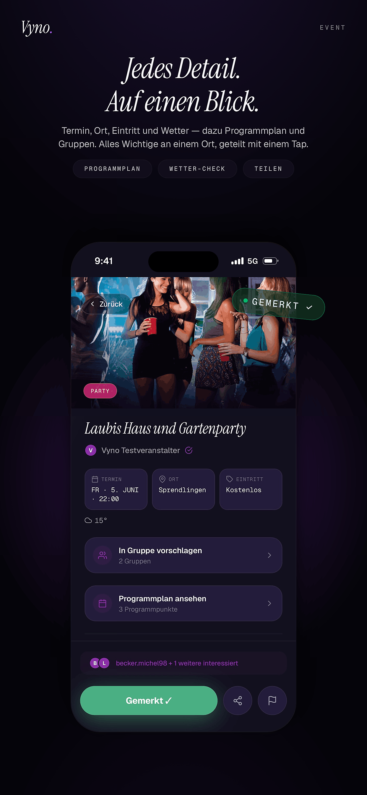 Vyno – Events in deiner Nähe screenshot 6