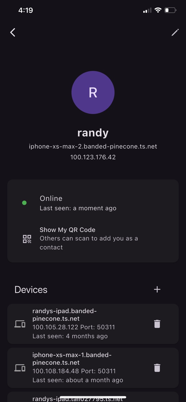 iPhone screenshot
