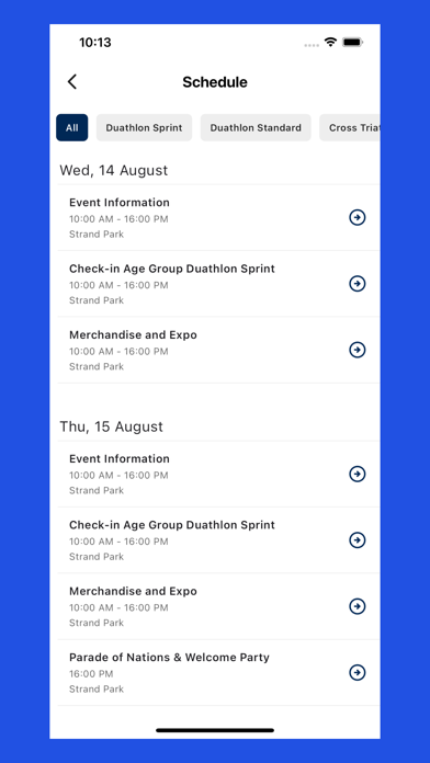 World Multisport Championships Screenshot
