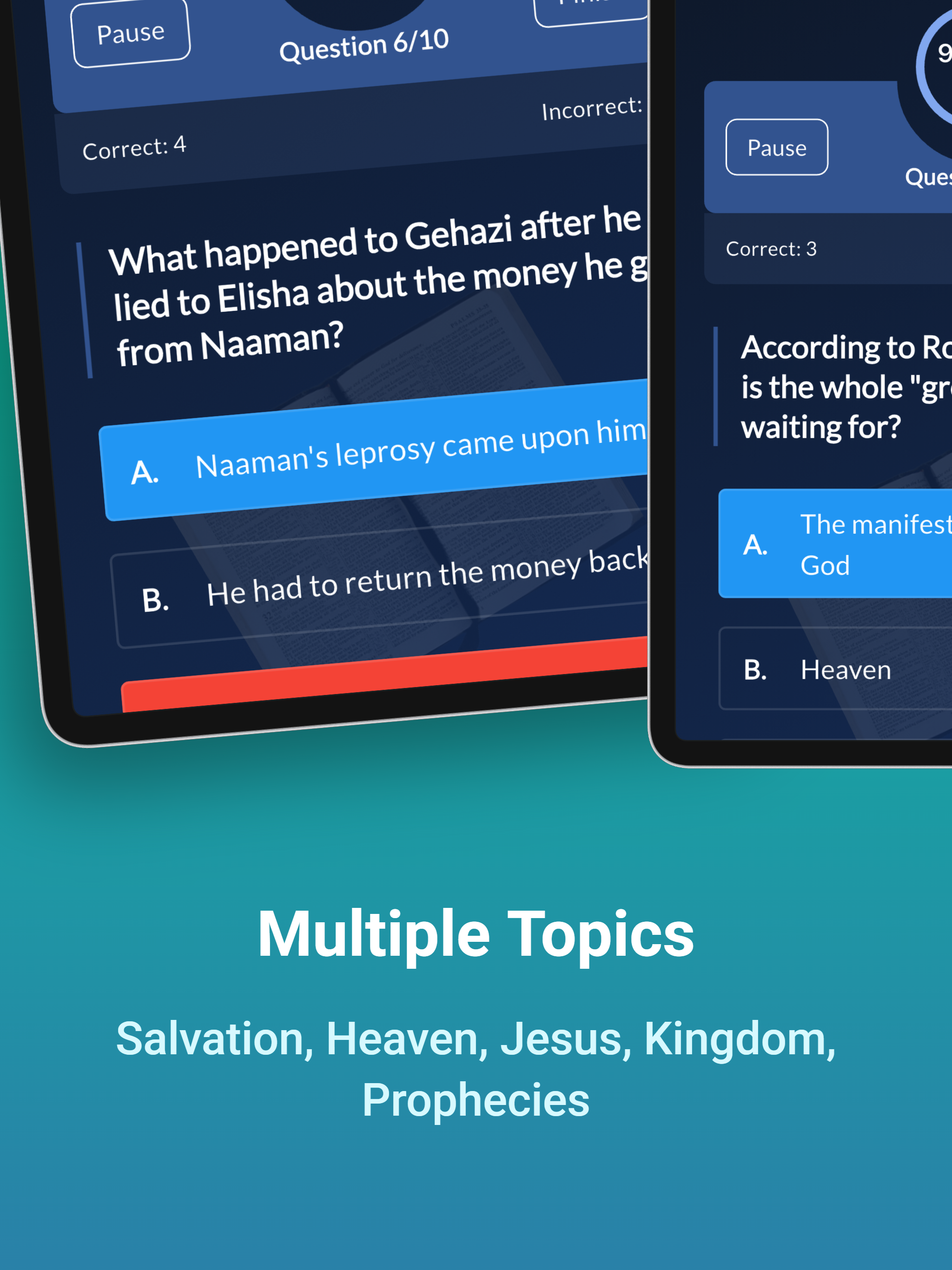 Bible Trivia Quiz - No Ads