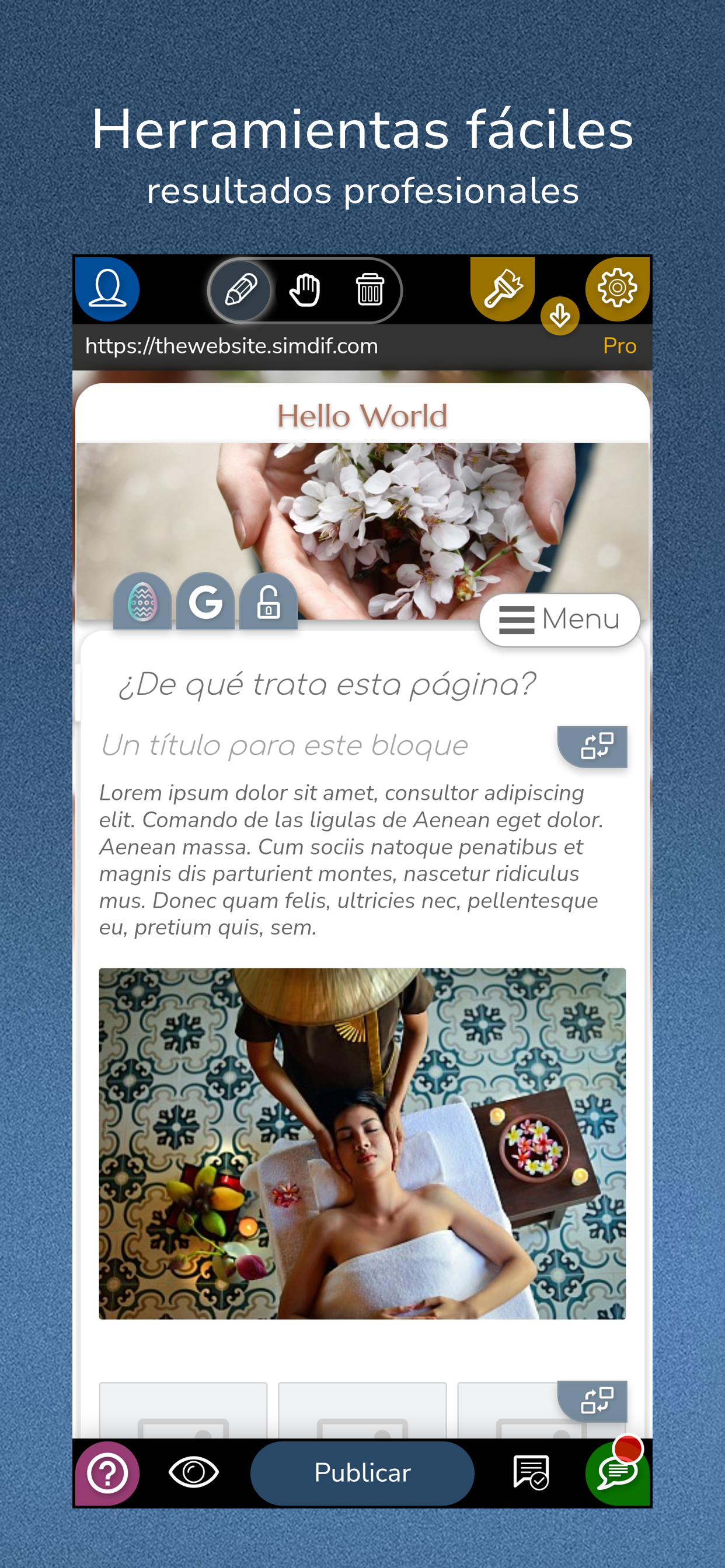 SimDif - Crear tu pagina web