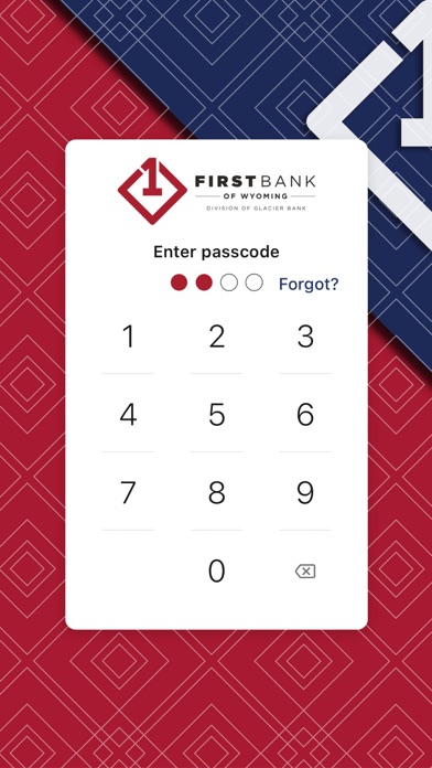 First Bank of Wyoming Screenshot