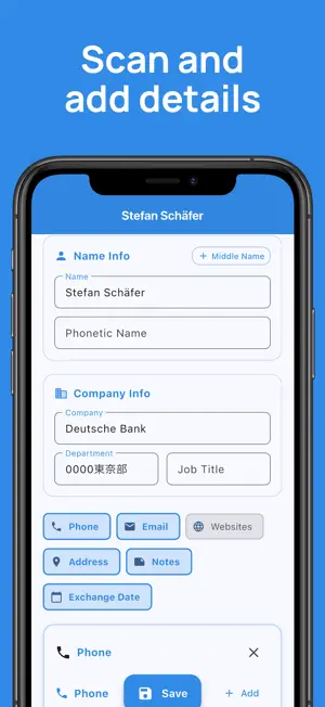Business Card Scanner Manager screenshot 3