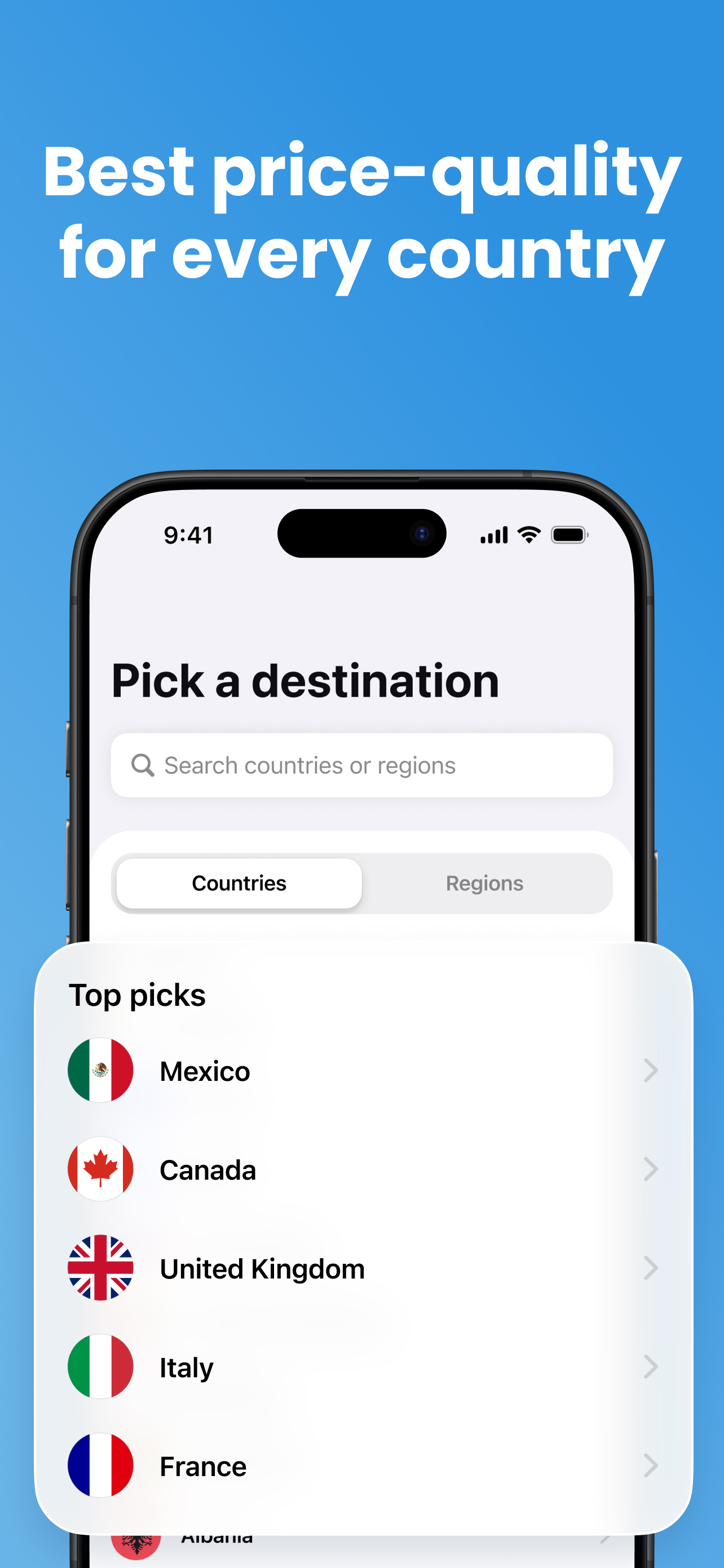 eSim Travel Virtual Mobile App screenshot 2