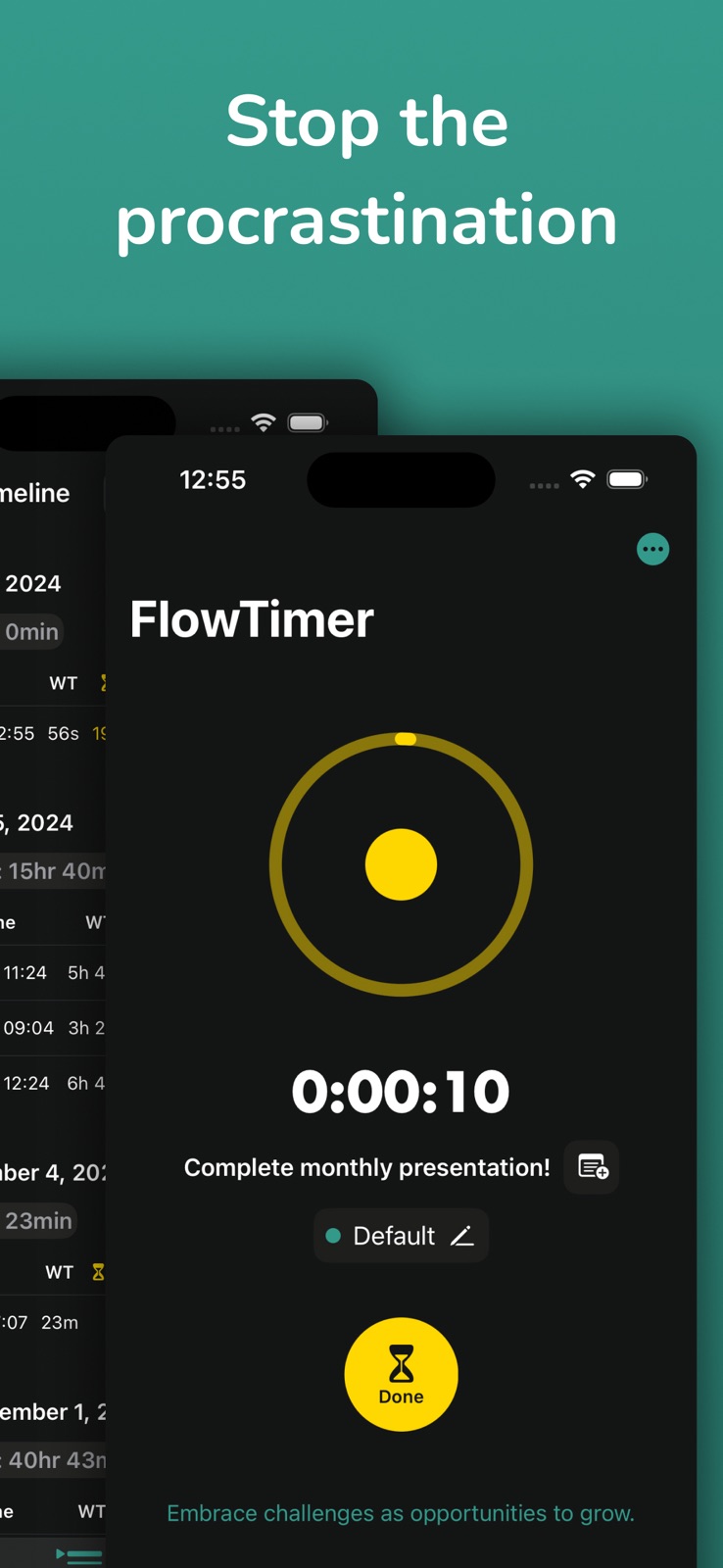 FlowTimer: Productivity Waves iphone screenshot 4